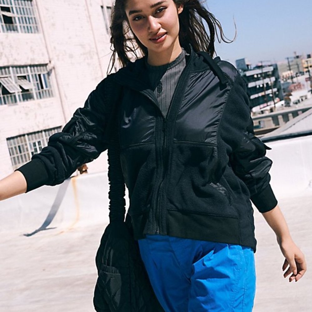 Free People In Bound Zip Up Jacket